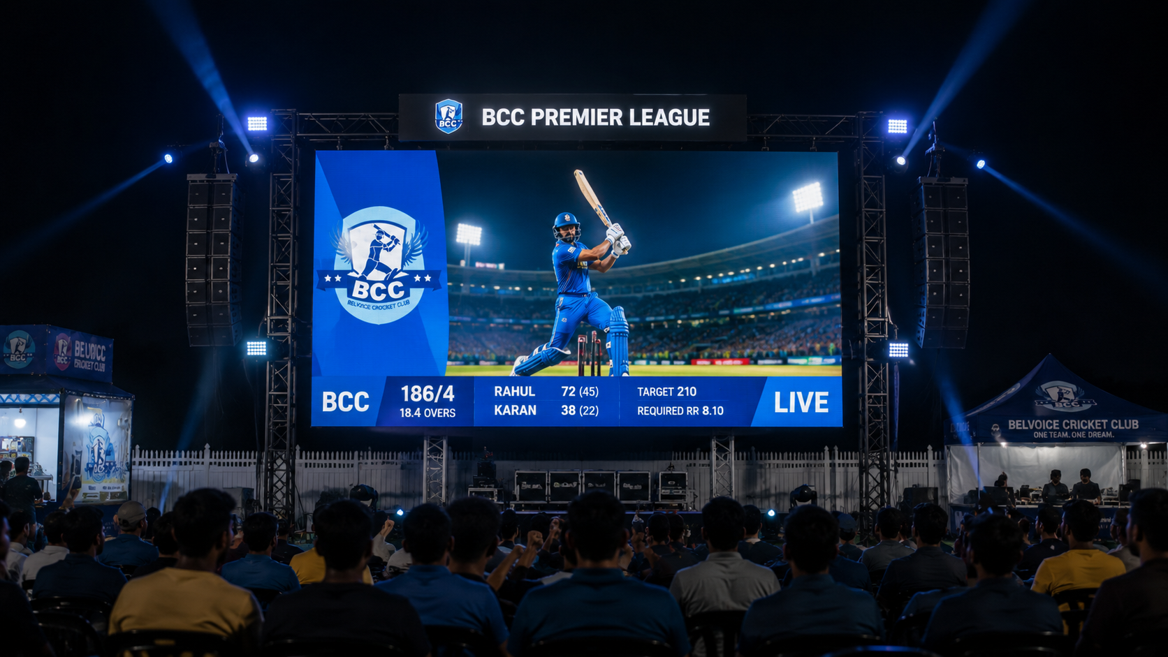 Giant Digital Scoreboards & PA